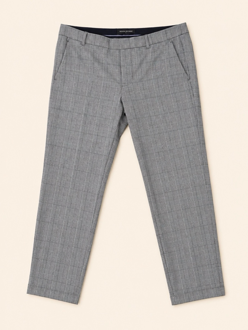 Gray Plaid Dress Pants